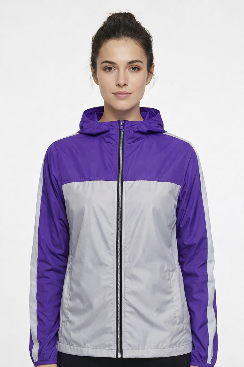Chaqueta reflectiva combinada (morado)