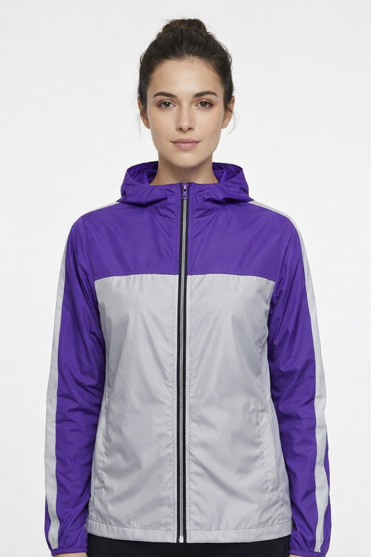 Chaqueta reflectiva combinada (morado)