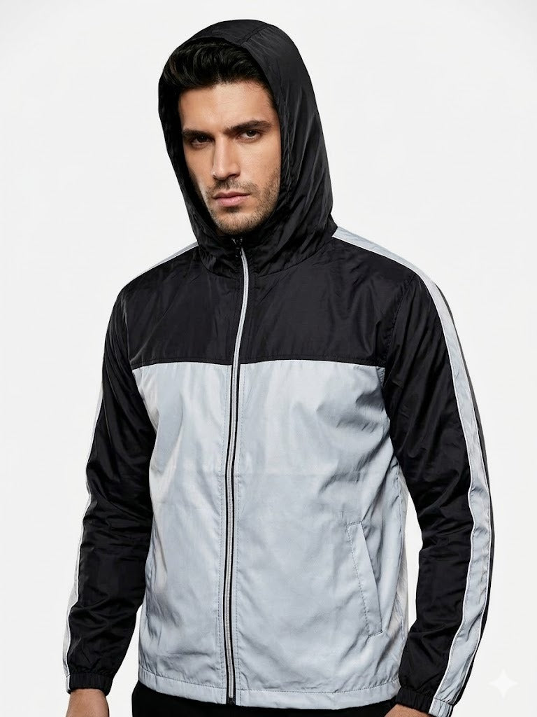 Chaqueta reflectiva combinada (NEGRO)